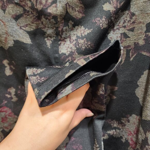 Michel Studio Pants Women's Size 2X Floral Print Straight Leg - Picture 11 of 14